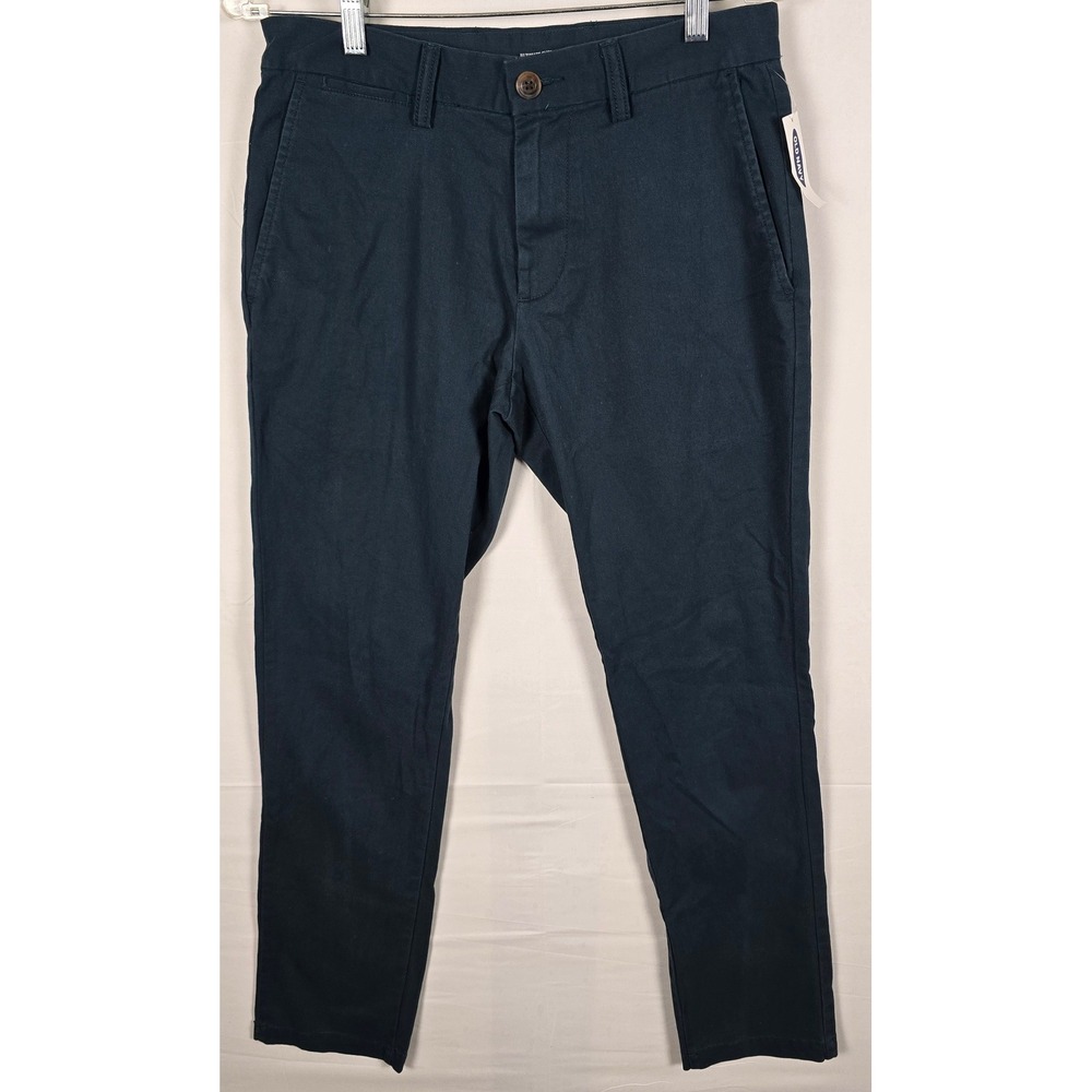 Old Navy Ultimate Slim Built-In Flex Navy Blue Chino Pants 29x30 NWT 145690-56-1